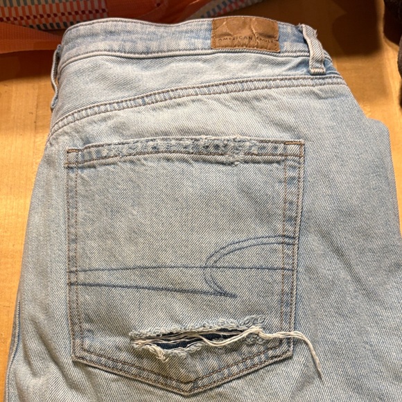 Light Blue Distressed Denim Jeans - Picture 6 of 8